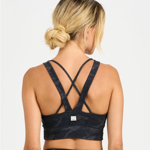 Vuori Other - Vuori Elevation Bra Camo Print Strappy Back Sports Bra Size Large Athletic